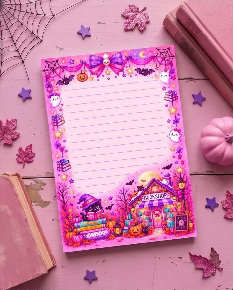 Spooky Bookshop Notepad