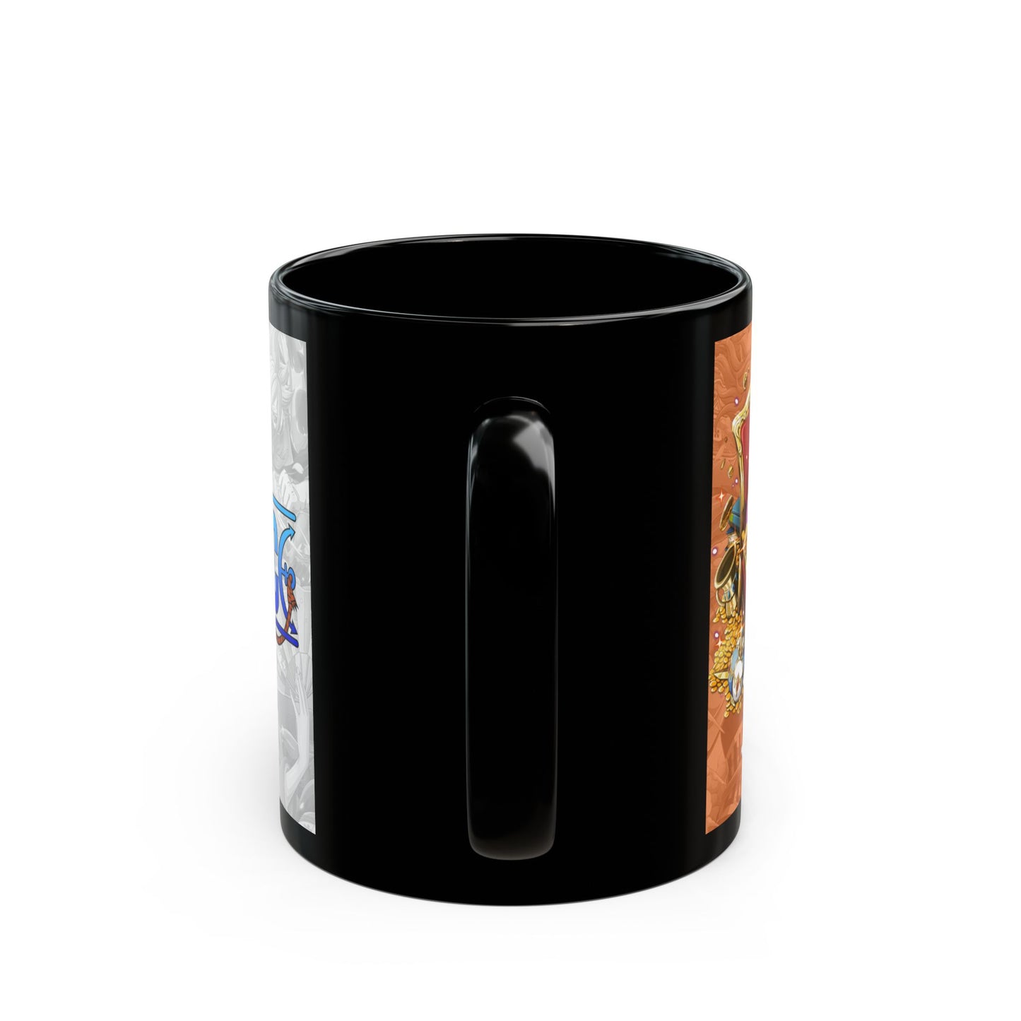 One Piece Logo Black Mug | Anime Straw Hat Pirates Coffee Cup