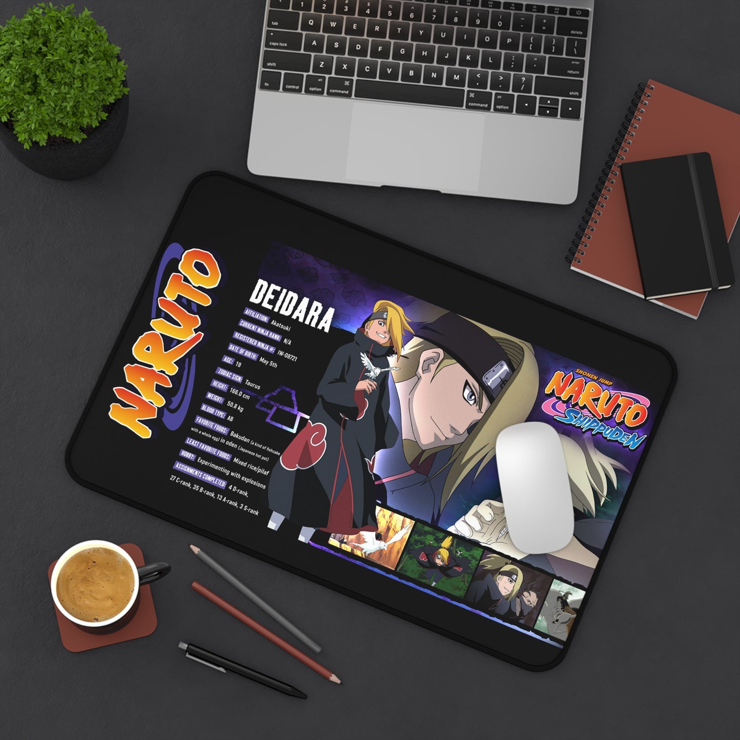 Deidara Desk Mat | Naruto Inspired Desk Mat