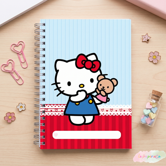 Kawaii Hello Kitty Notebook | Half Letter Size