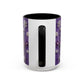 Purple Santa Snowflake Mug | Accent Coffee Mug