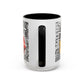 Anime Fist Coffee Mug  Dynamic Manga Collage Accent Mug (11/15 oz)