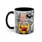 Anime Fist Coffee Mug  Dynamic Manga Collage Accent Mug (11/15 oz)