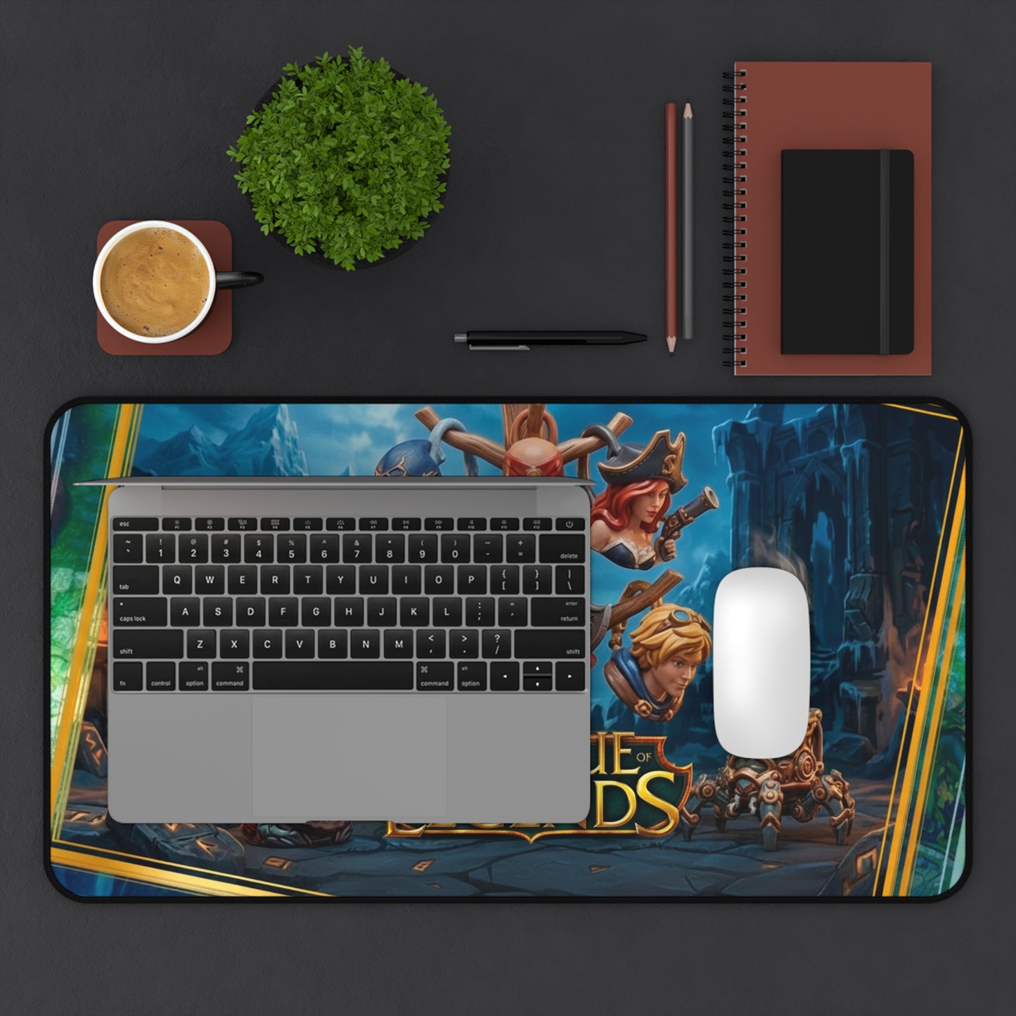 League of Legends Desk Mat Gaming Mouse Pad with Champion Collage