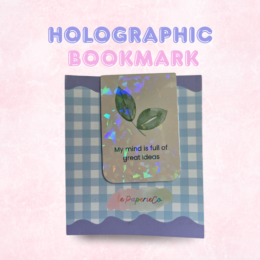 Holographic Bookmark with Quotes
