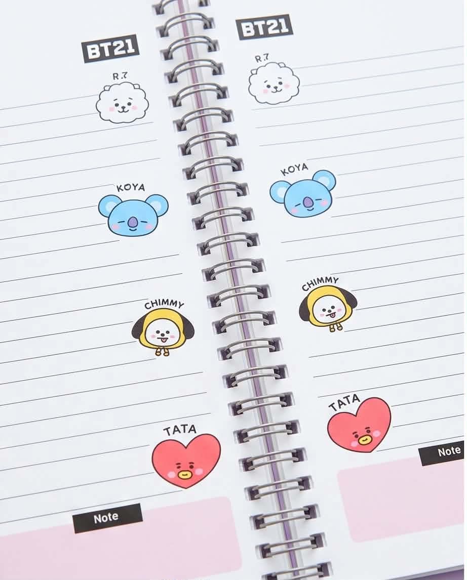 BT21 (UNIVERSTAR) Custom Spiral Notebook & Journal