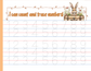 Number Tracing Pad - Animal Theme | Digital Download