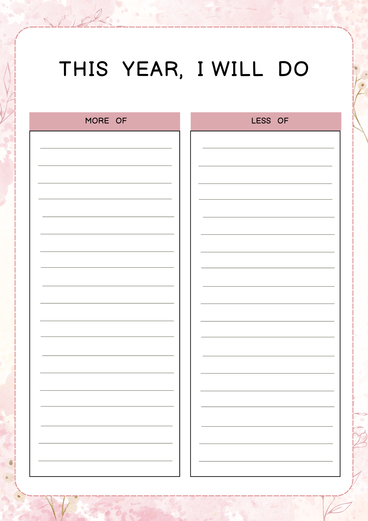 Personal Growth Planner | Digital Download