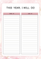 Personal Growth Planner | Digital Download