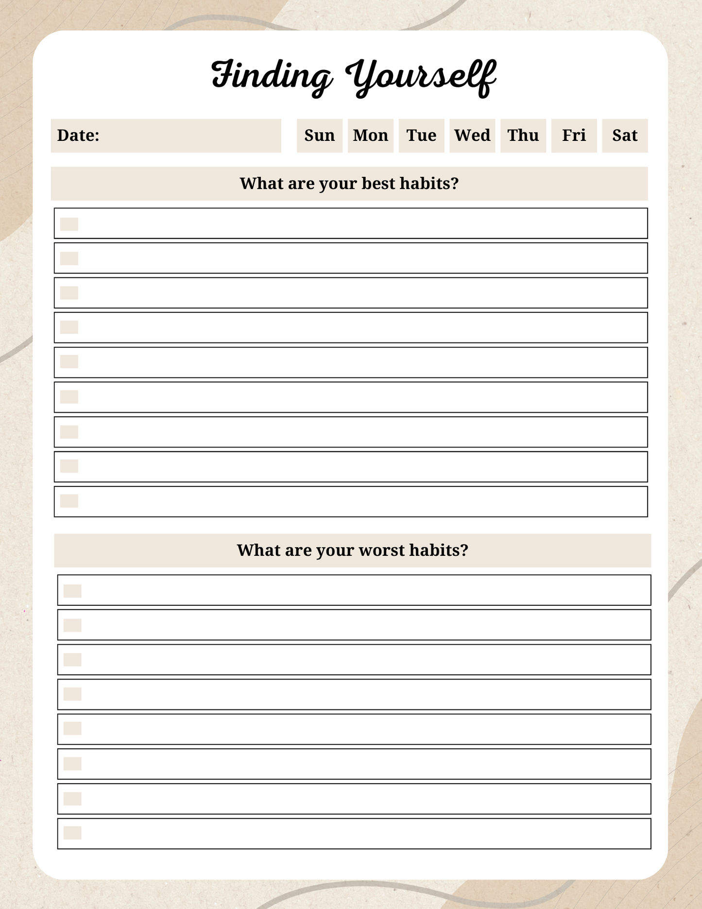 Self-Discovery Journal | Digital Download