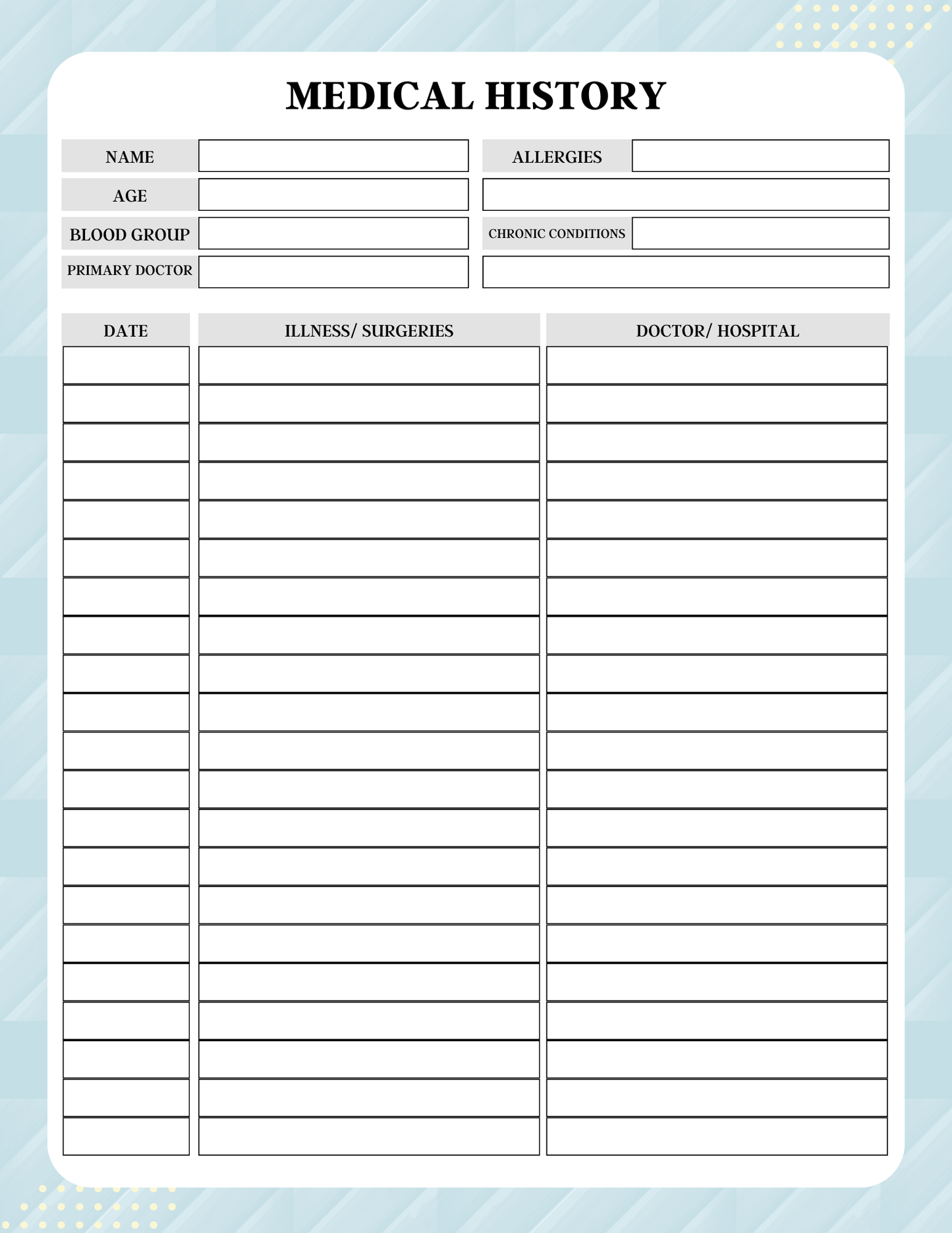 Health Care Planner | Digital Download