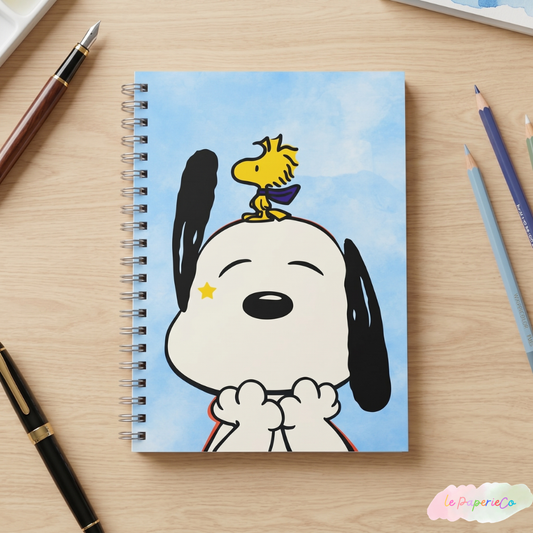 Kawaii Snoopy and Woodstock Notebook | A5 (5.82 x 8.26 in)