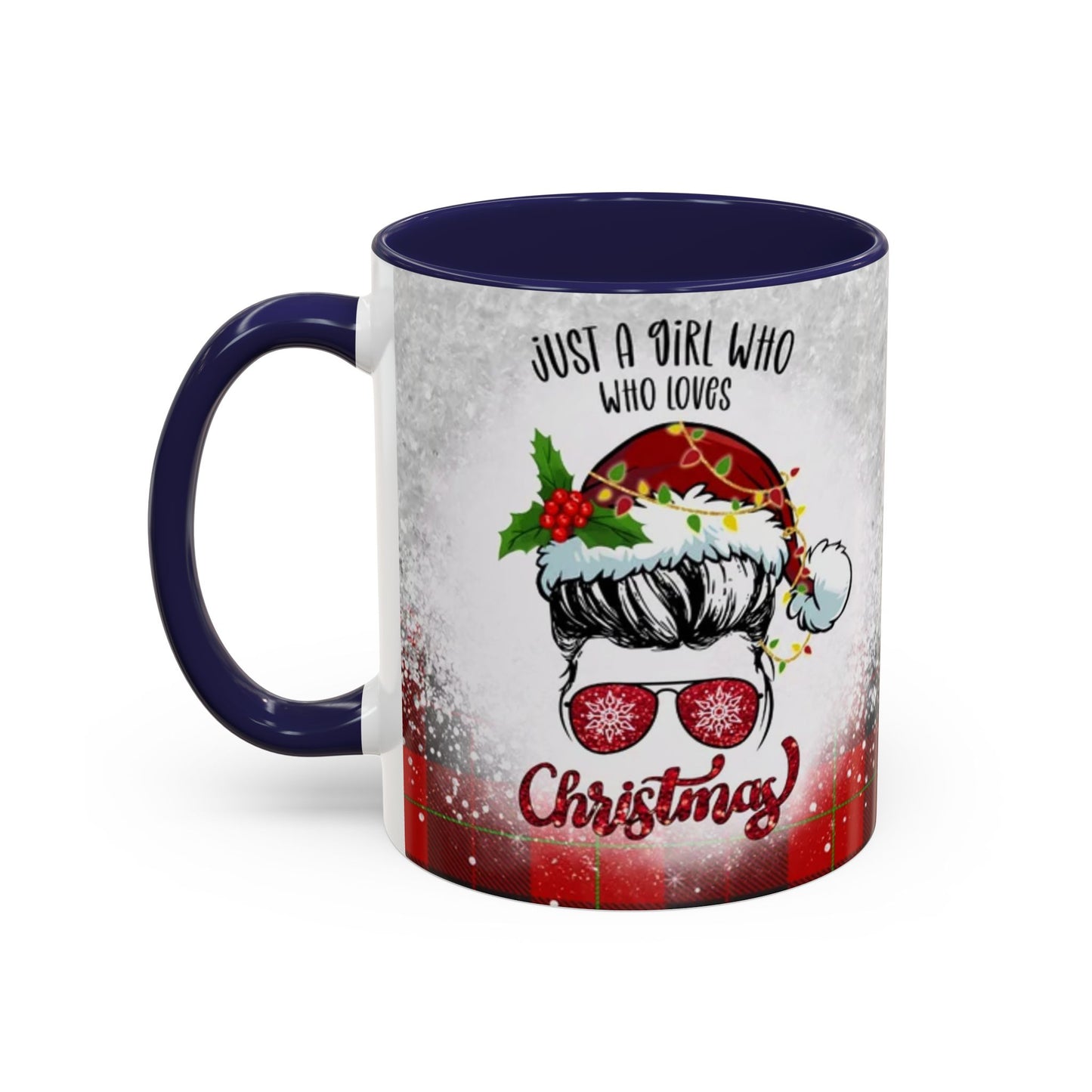 Just a Girl Who Loves Christmas Skull Mug | Accent Coffee Mug 11oz/15oz
