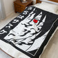 Uchiha Sasuke Sharingan Face Velveteen Plush Blanket | Anime Ninja Panel