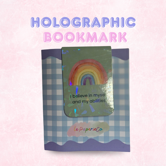 Holographic Bookmark with Quotes