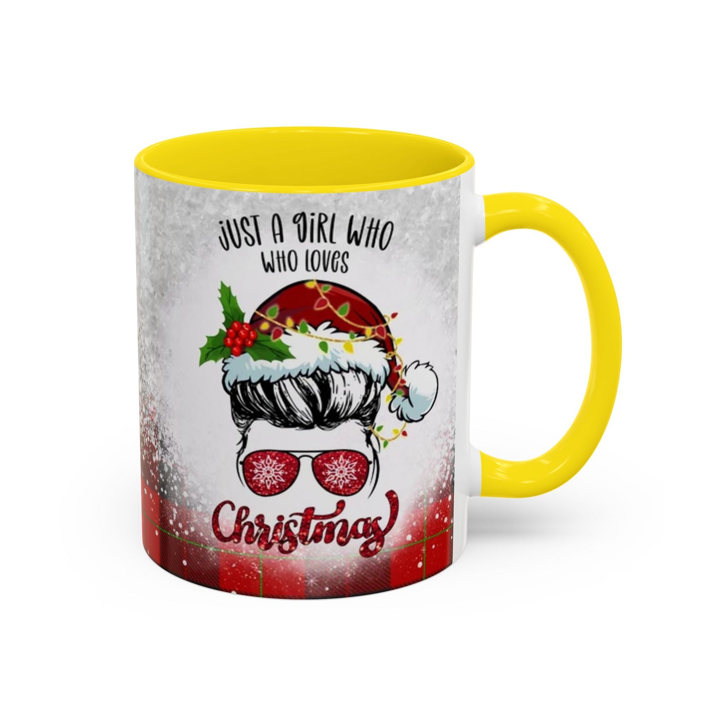 Just a Girl Who Loves Christmas Skull Mug | Accent Coffee Mug 11oz/15oz