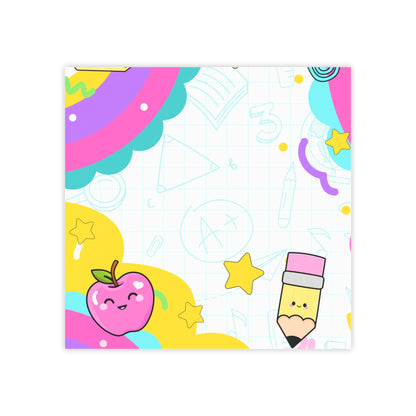Colorful Hearts Grid Sticky Note Pads