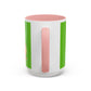 Grinch Character with Poop Present Mug | Accent Coffee Mug