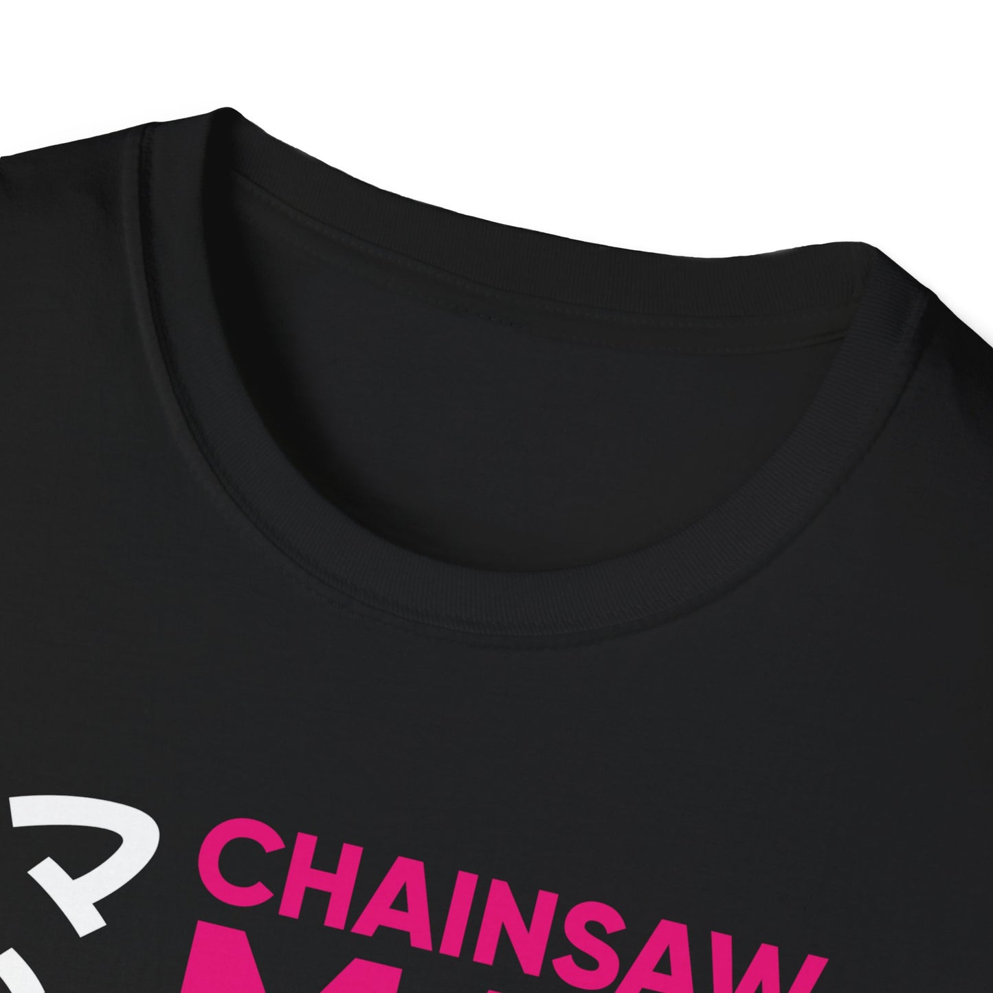 Chainsaw Man Graphic T-Shirt — Pink Neon Anime Design