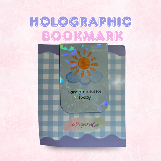 Holographic Bookmark with Quotes