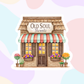 Village Shop Collection | Glossy Vinyl Stickers