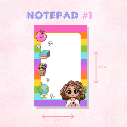 Colorful Notepad Collection | 50 Sheets