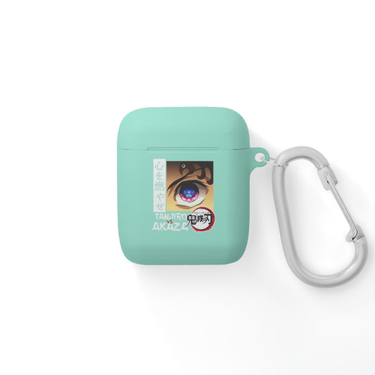 Anime Eye Illustration AirPods Case | Akaza Demon Slayer Inspired