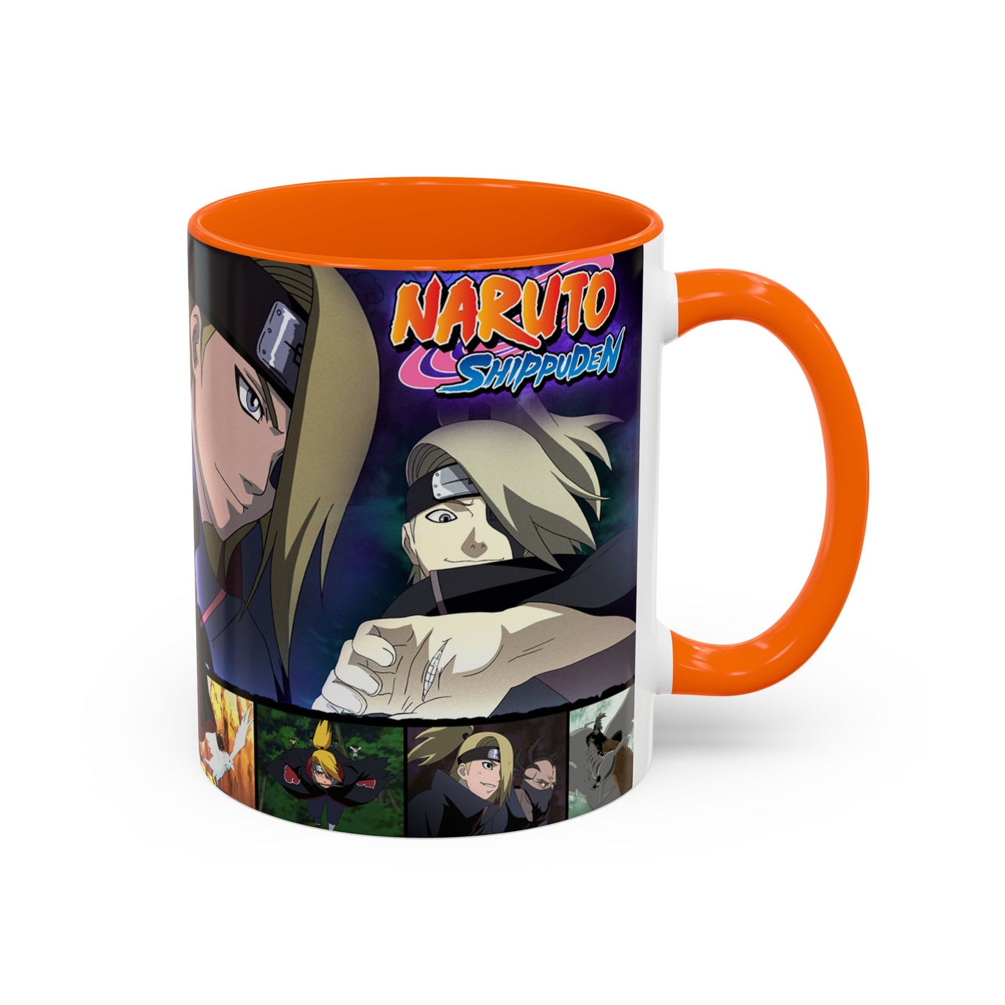 Deidara Naruto Shippuden Accent Coffee Mug | Anime Art Collage (11/15oz)