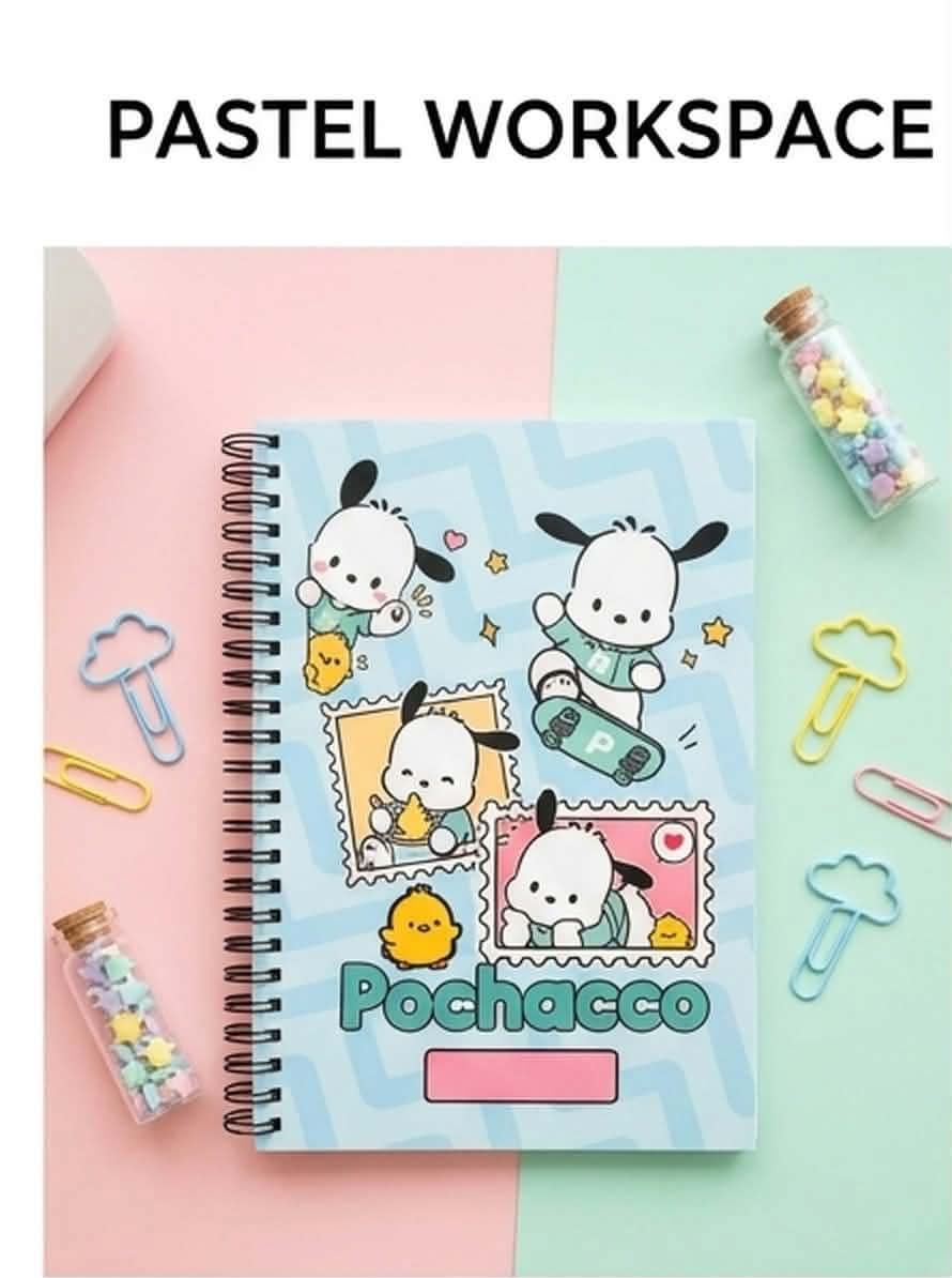 Pochacco Kawaii Custom Spiral Notebook & Journal