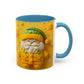 Yellow Sweater Santa Mug | Accent Coffee Mug