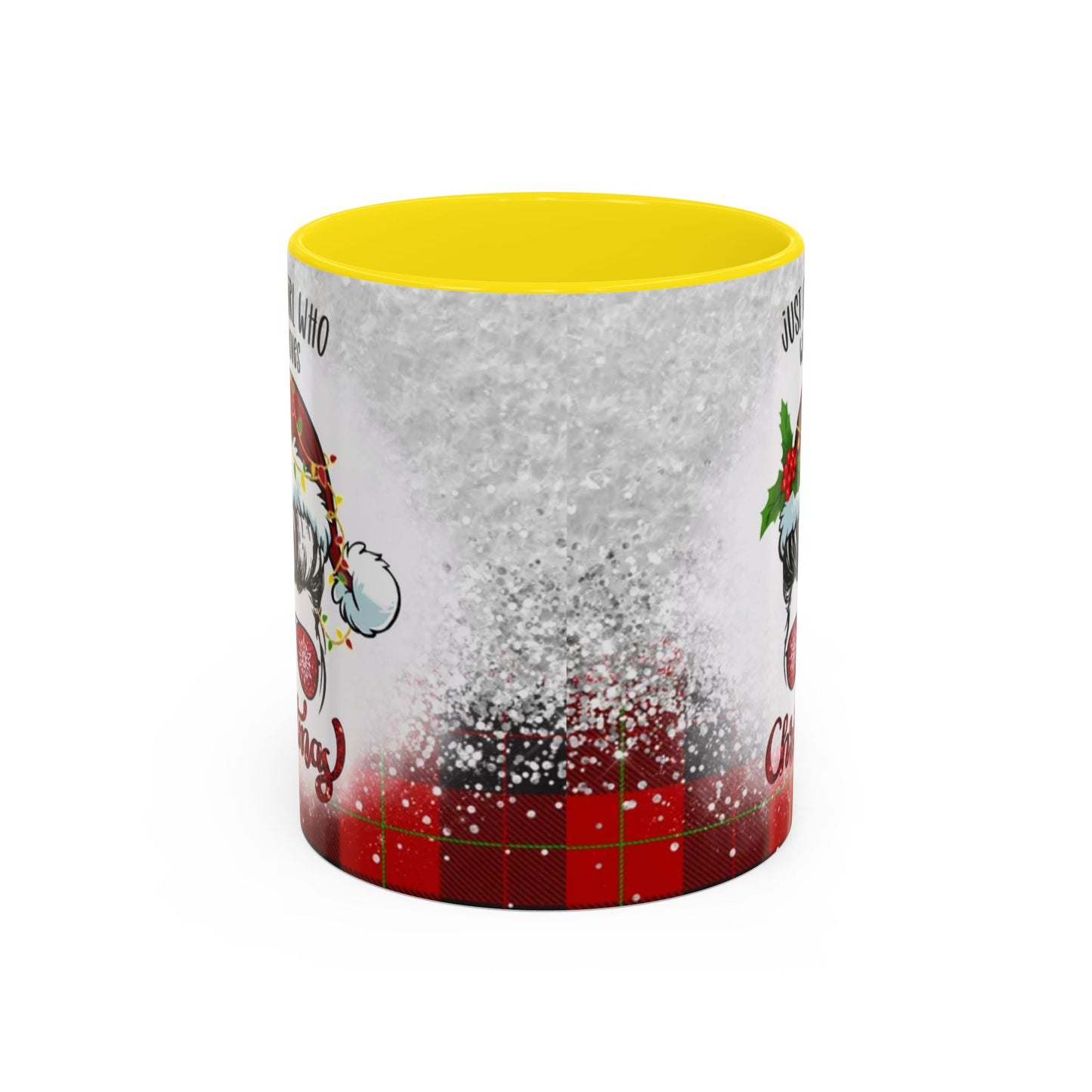 Just a Girl Who Loves Christmas Skull Mug | Accent Coffee Mug 11oz/15oz