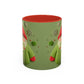 Green Knit Santa Mug | Accent Coffee Mug