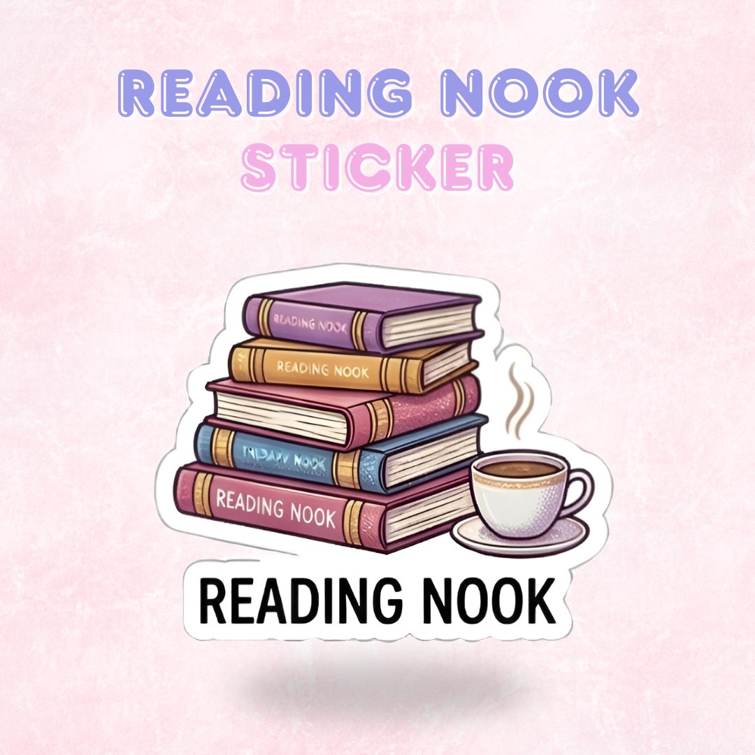 Reading Book | Laminated Sticker/Decal
