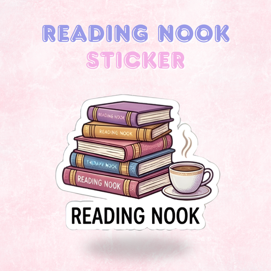 Reading Book | Laminated Sticker/Decal