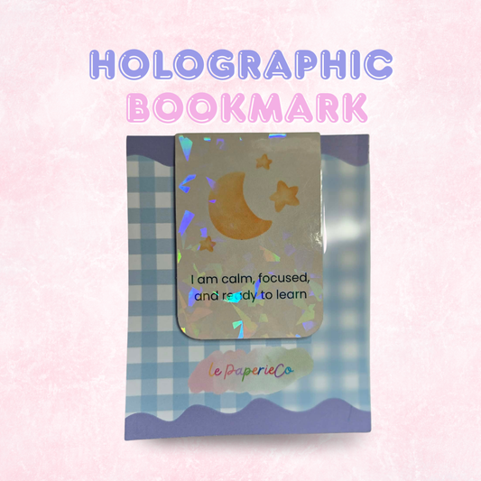 Holographic Bookmark with Quotes