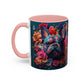 Floral French Bulldog Accent Coffee Mug  Colorful Dog Art 11/15oz