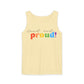loud and proud! rainbow text Tank Top | Pride LGBTQ+ apparel