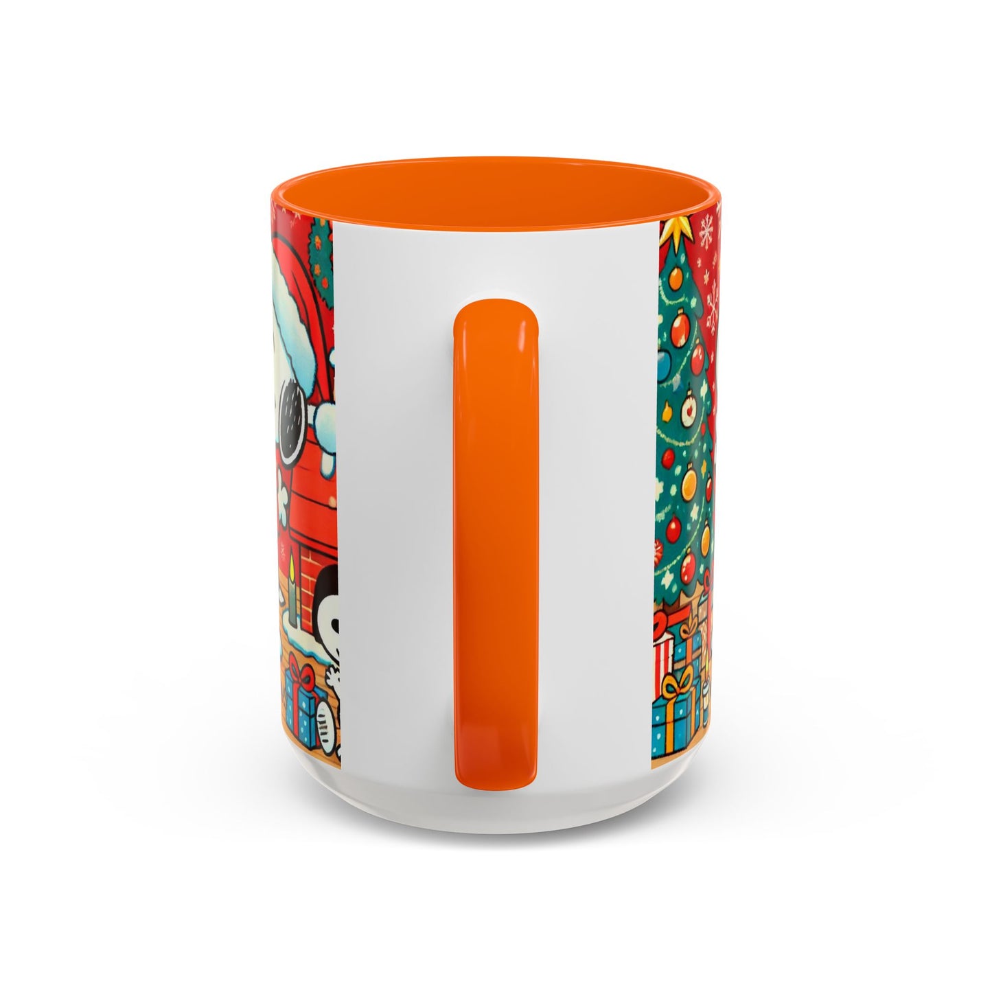 Yellow Santa Holiday Mug | Christmas Accent Coffee Mug (11,15oz)