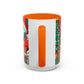 Yellow Santa Holiday Mug | Christmas Accent Coffee Mug (11,15oz)