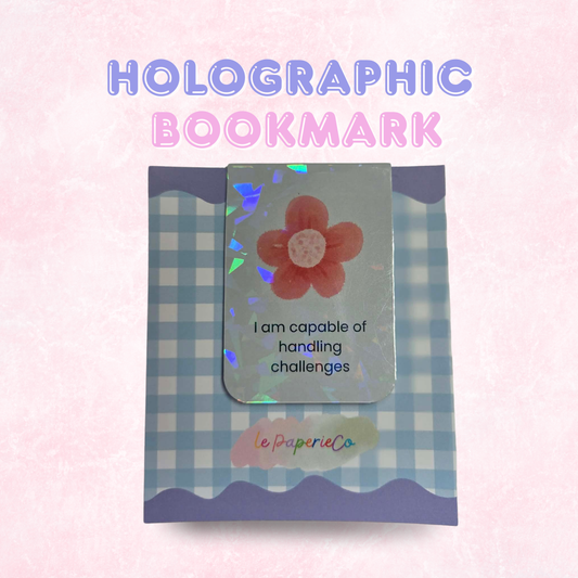 Holographic Bookmark with Quotes