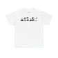 Retro Cartoon Faces Tee | Black Lineup Graphic T-Shirt