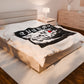 Uchiha Sasuke Sharingan Face Velveteen Plush Blanket | Anime Ninja Panel