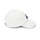 Super Dad embroidered logo Classic Dad Cap | White baseball hat