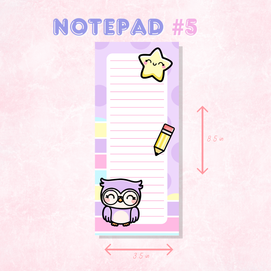 Colorful Notepad Collection | 50 Sheets