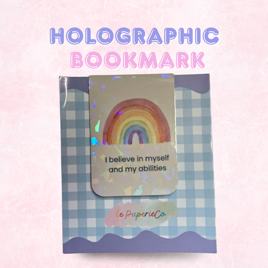 Holographic Bookmark with Quotes