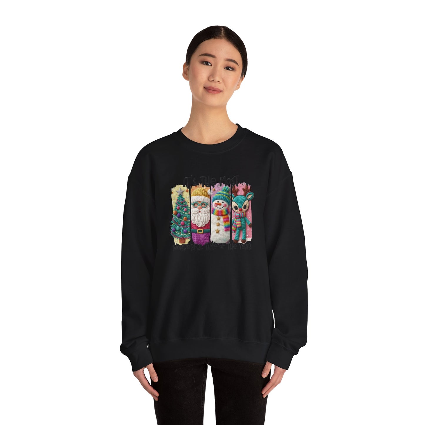 Whimsical Christmas Characters Tee | Santa Snowman Reindeer Holiday Shirt