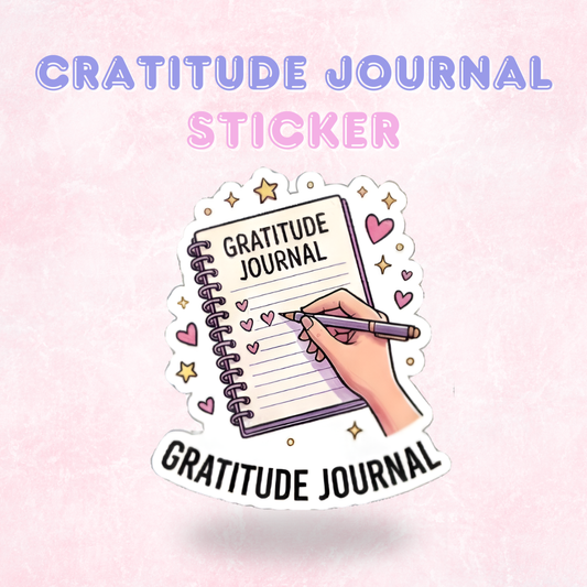 Gratitude Journal | Laminated Sticker/Decal
