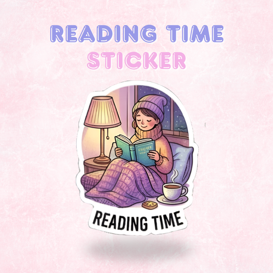 Reading Time | Laminated Sticker/Decal