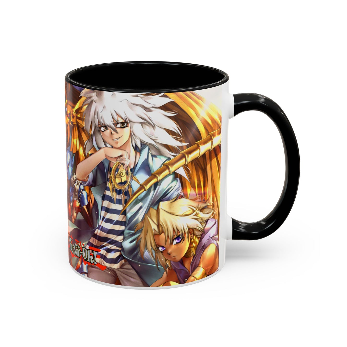 Yu-Gi-Oh! Art Accent Coffee Mug | Pharaonic and Shadi Design (11/15oz)
