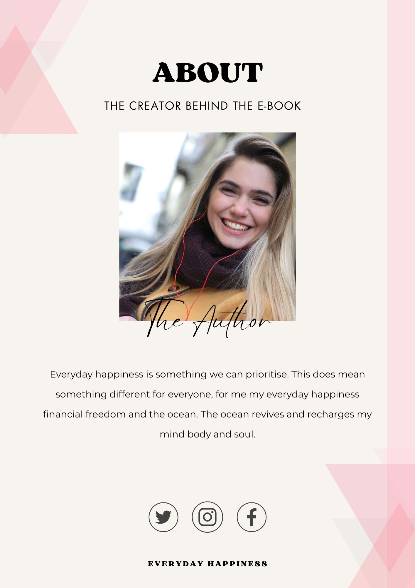 Everyday Happiness eBook Workbook | Digital Download